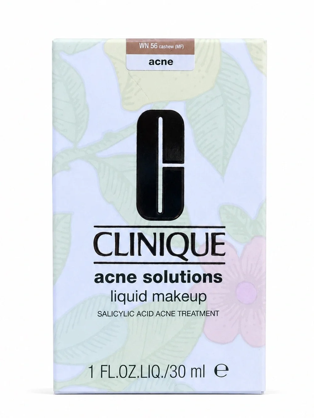Clinique Acne Solutions Liquid Makeup Foundation in WN56 Cashew 30ml BRAND NEW